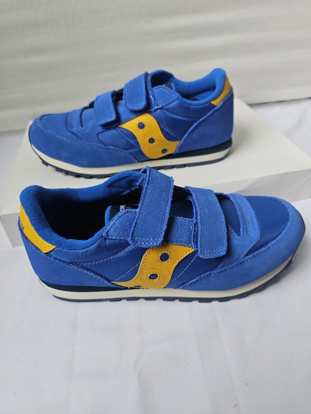 Saucony Jazz Lite 2.0 Kids Sneakers - Blue/Yellow - Size 5.5